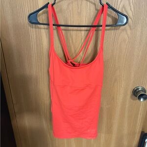 Vibrant Red Strappy ALO Tank Top Size Medium